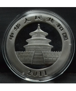 Cina: Oncia Panda "Gold Black Empire" 2011 PROOF