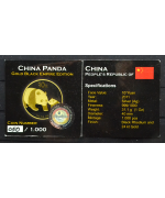 Cina: Oncia Panda "Gold Black Empire" 2011 PROOF