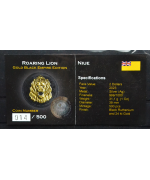 Niue: Oncia Roaring Lion "Gold Black Empire" 2023 FDC