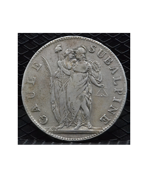 Repubblica Subalpina (1800/1802): 5 Franchi 1802 qBB