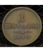 Lombardo Veneto-Ferdinando I: 1 cent. 1843 Venezia MB/BB