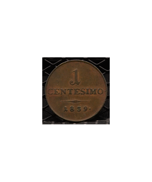 Lombardo Veneto, Ferdinando I (1835/48): 1 centesimo 1839 Milano BB