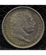 Gran Bretagna, Giorgio III (1760/1820): 1 Scellino 1817 BB