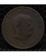 Regno 2 Sicilie-Ferdinando II: 5 Tornesi 1853 MB/BB, cifra 3 della data su 1