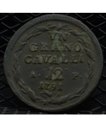 Regno di Napoli-Ferdinando IV: Grano da 12 cavalli 1791, 3° tipo MB/BB