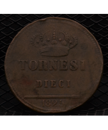 Regno 2 Sicilie-Francesco I (1825/30): 10 Tornesi 1825 MB/BB