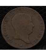 Regno 2 Sicilie-Francesco I (1825/30): 10 Tornesi 1825 MB/BB