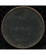 Regno di Napoli, Ferdinando IV (1759/1816): 5 Tornesi 1816 contorno rigato MB