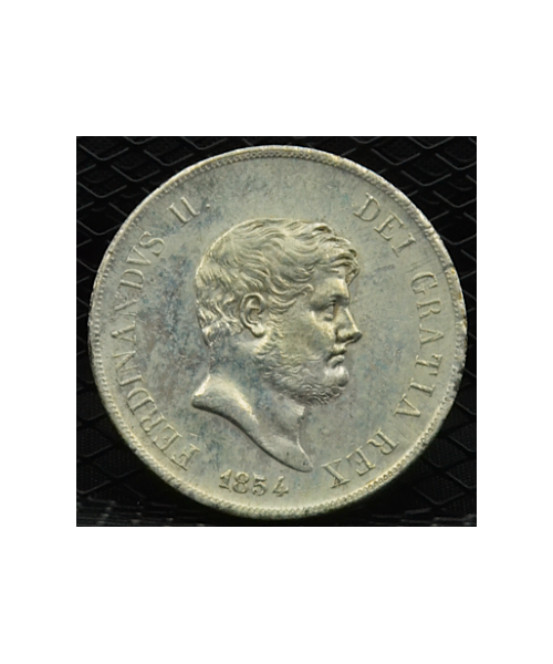 Regno 2 Sicilie-Ferdinando II (1830/59): Piastra 120 Grana 1854, 6° tipo BB+