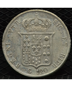 Regno 2 Sicilie-Ferdinando II (1830/59): Piastra 120 Grana 1854, 6° tipo BB+