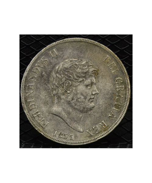 Regno 2 Sicilie-Ferdinando II (1830/59): Piastra 120 Grana 1855, 6° tipo BB