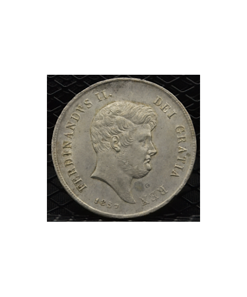 Regno 2 Sicilie-Ferdinando II (1830/59): 1/2 piastra-60 grani 1857 SPL/FDC