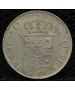 Regno 2 Sicilie-Ferdinando II (1830/59): 1/2 piastra-60 grani 1857 SPL/FDC