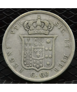 Regno 2 Sicilie-Ferdinando II (1830/59): 1/2 piastra-60 grani 1855 BB