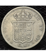 Regno 2 Sicilie-Ferdinando II (1830/59): 1/2 piastra-60 grani 1838 MB/BB