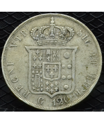 Regno 2 Sicilie-Ferdinando II(1830/59): Piastra 120 Grana 1851, 4° tipo MB/BB
