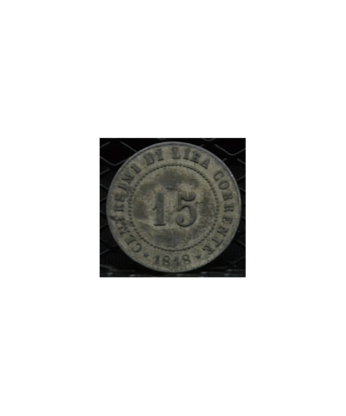 Governo provvisorio di Venezia (1848/49): 15 cent. 1848 BB