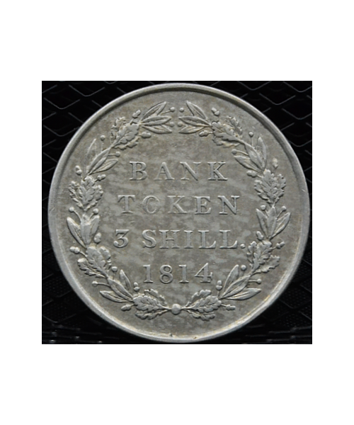 Gran Bretagna, Giorgio III (1760/1820): Token 5 Shilling 1814 BB+