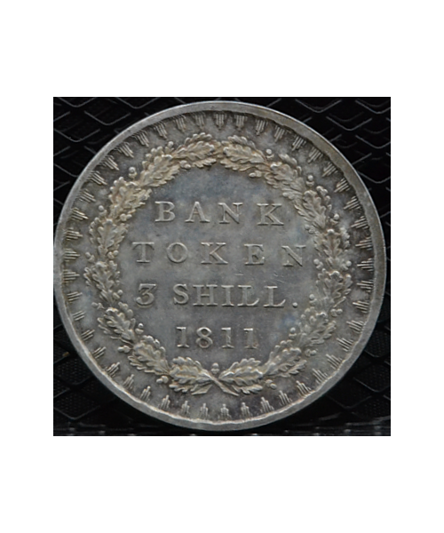 Gran Bretagna, Giorgio III (1760/1820): 3 Scellini 1811 Token qFDC
