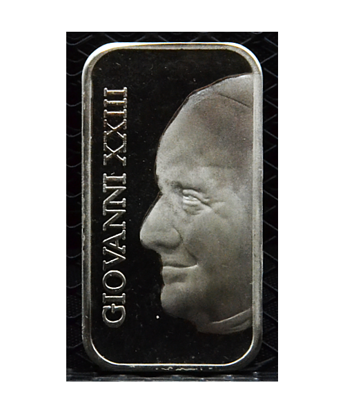 Vaticano: Lingotto d'argento Giovanni XXIII